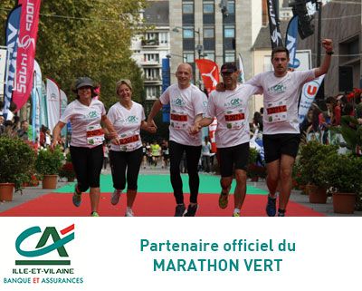 Le Crédit Agricole au Marathon Vert de Rennes